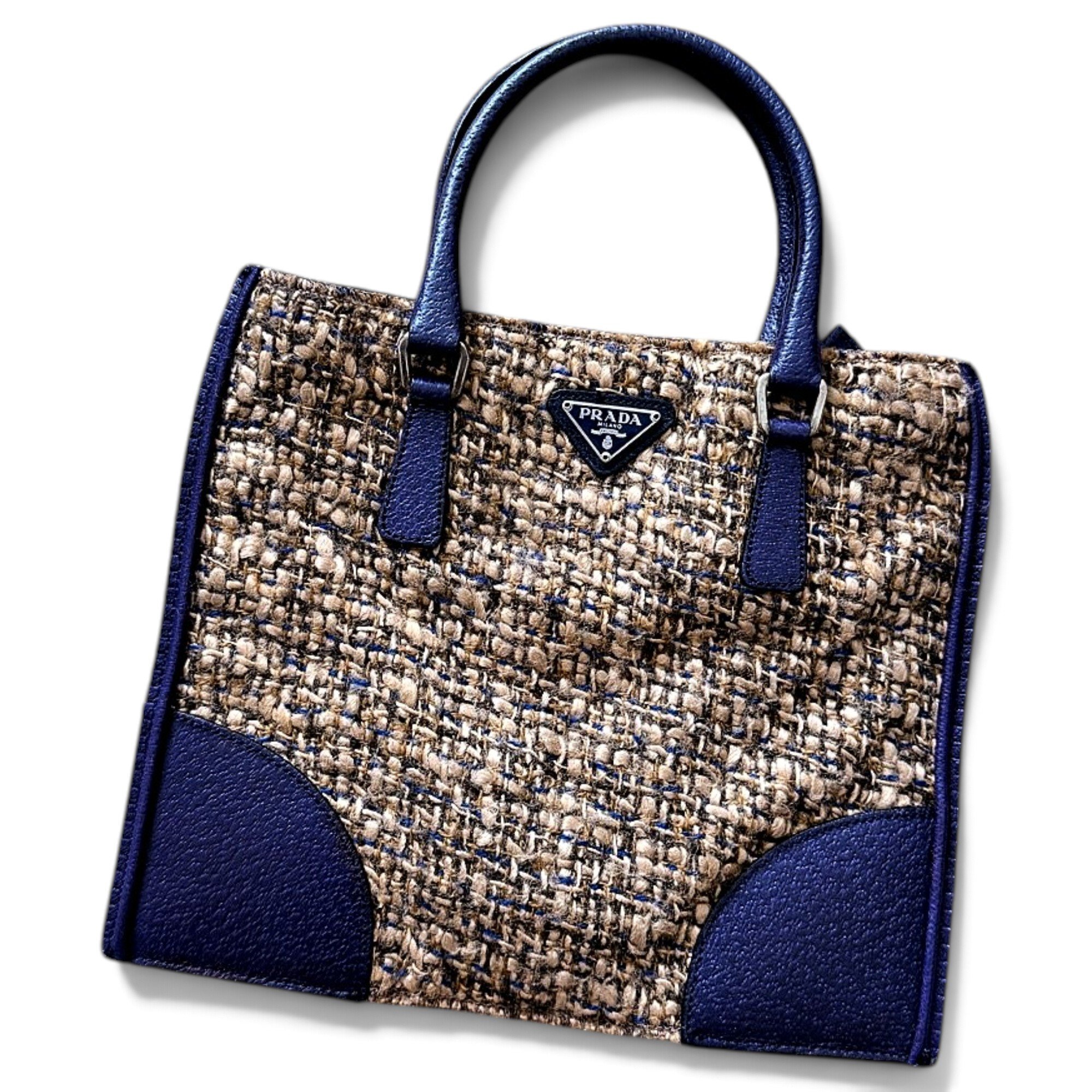 Prada Tweed tote