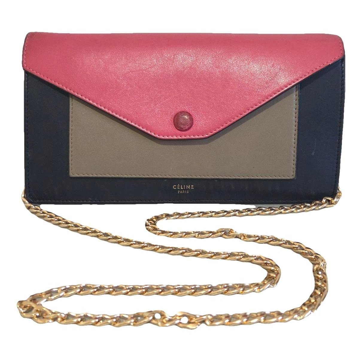 Pocket leather crossbody bag