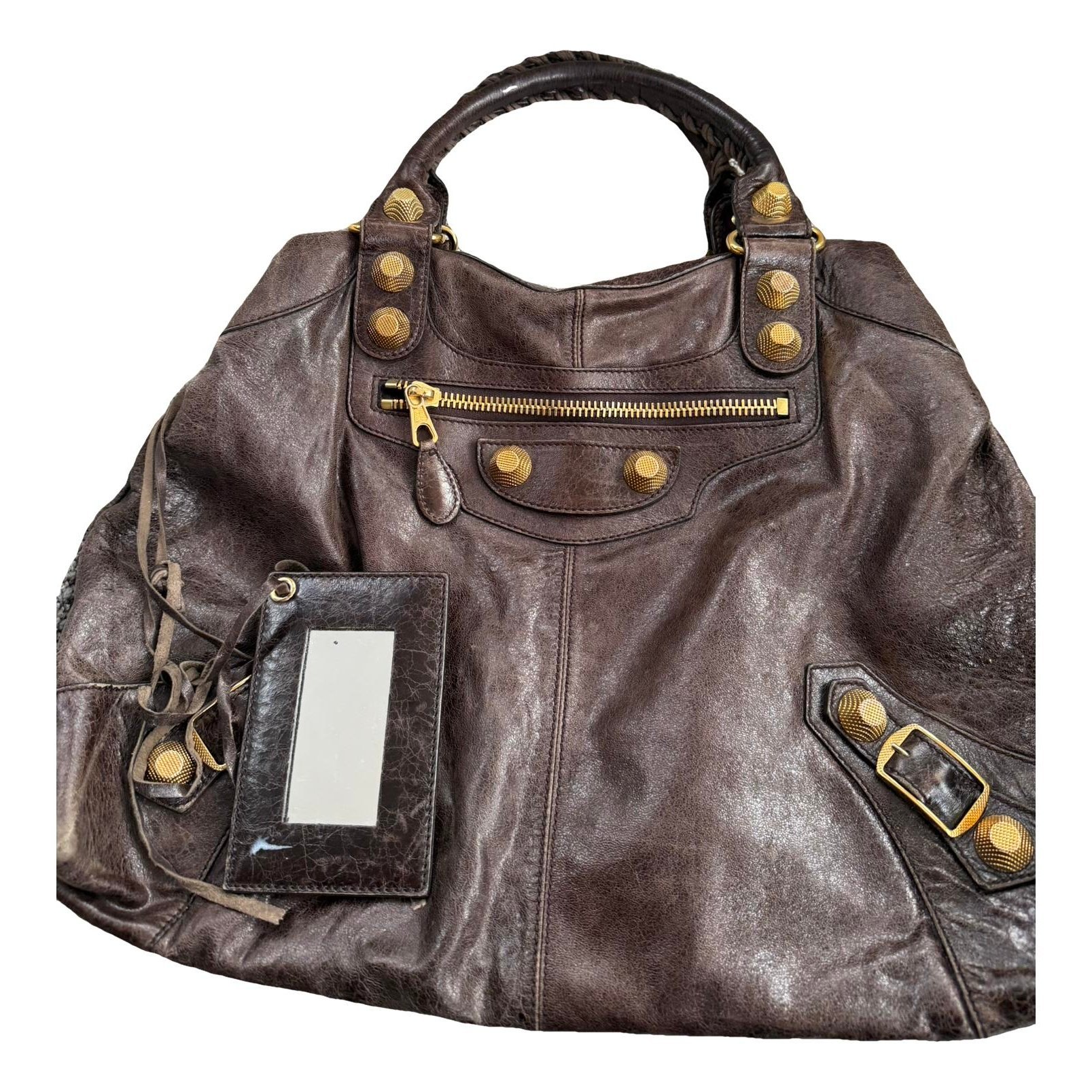 Leather handbag