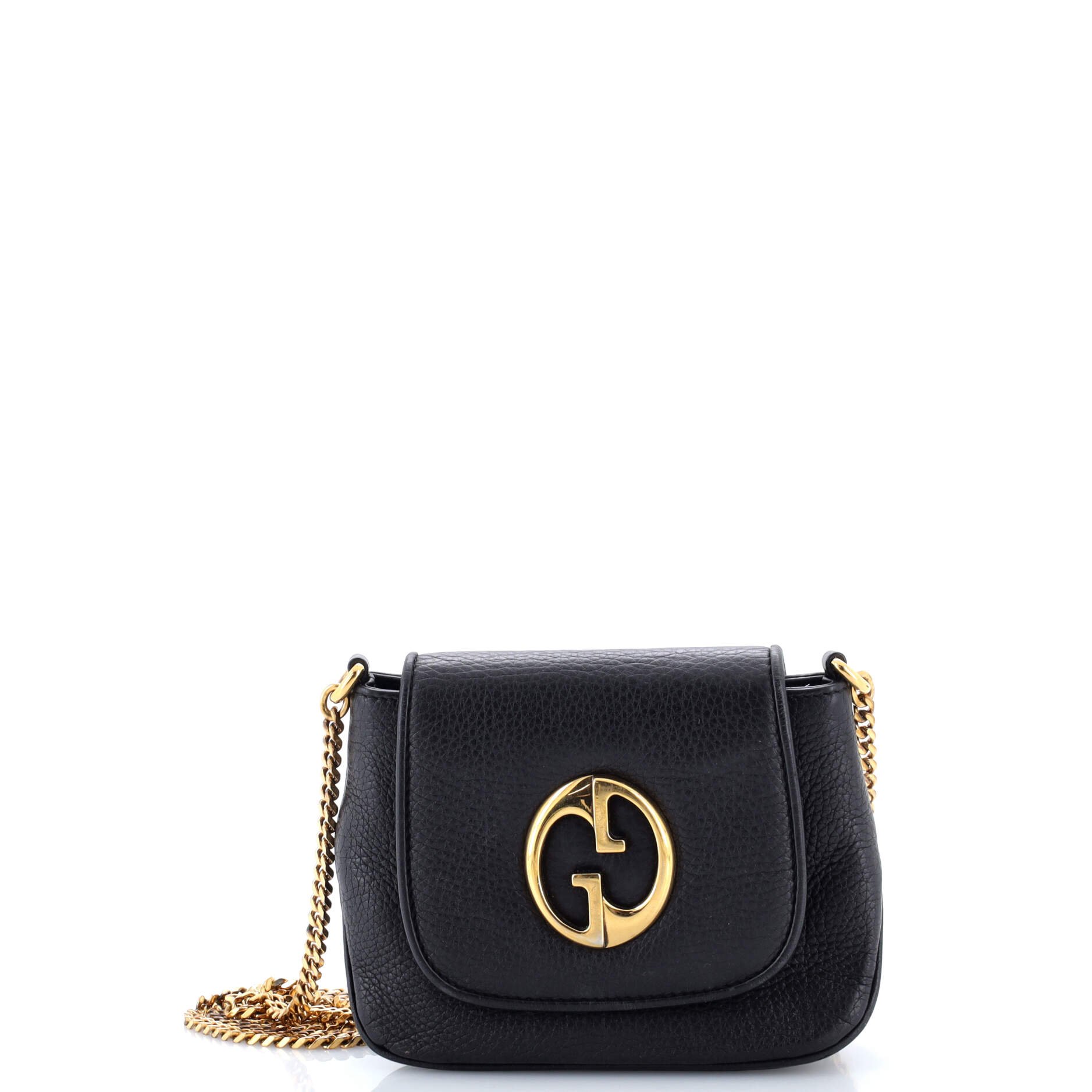 Gucci 1973 Chain Shoulder Bag Leather Small