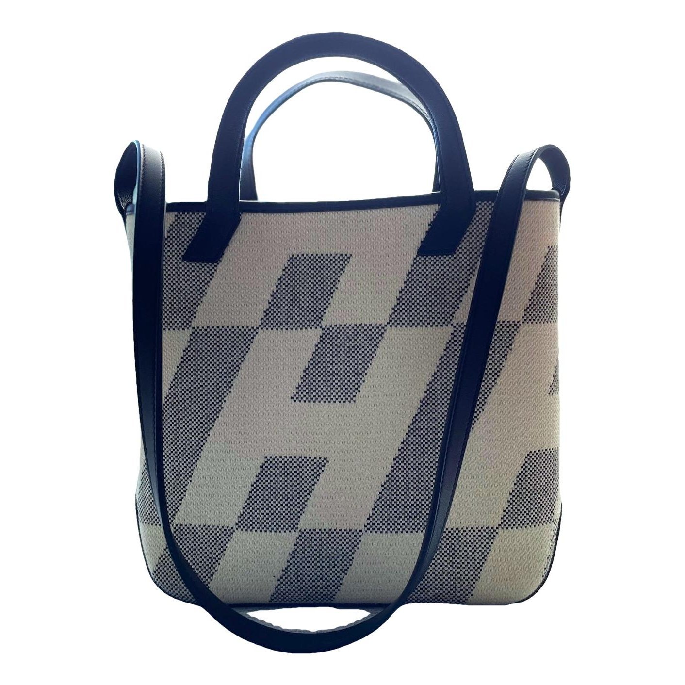 H leather handbag