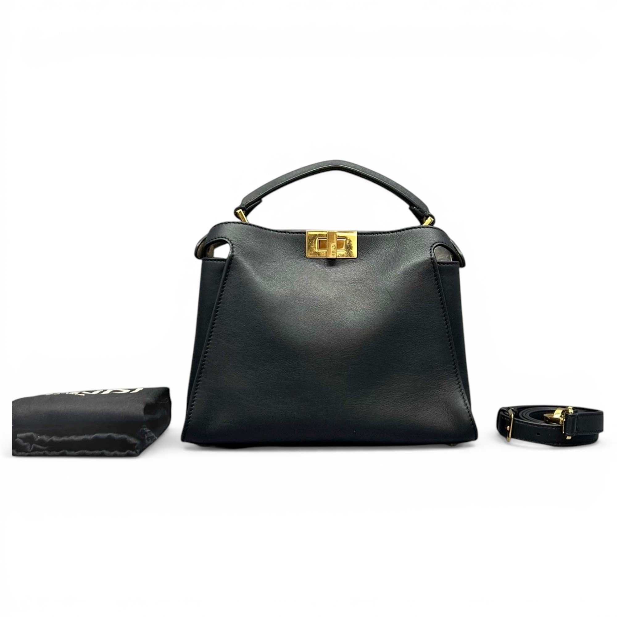 Peekaboo leather handbag
