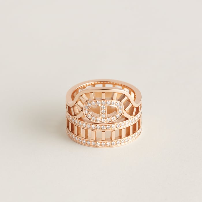 Sans Coloris Chaine d'Ancre Divine Ring, Large Model