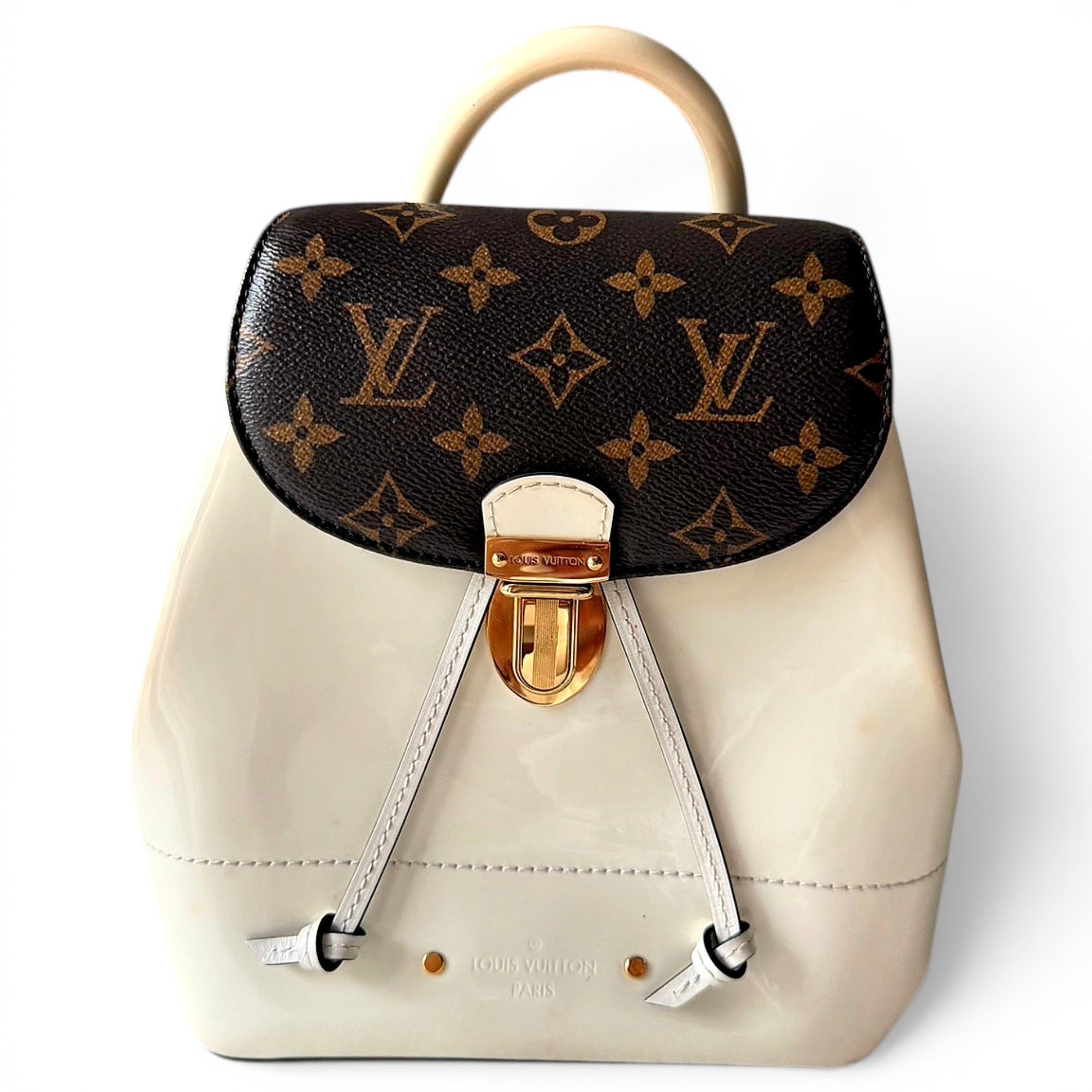 Hot Springs patent leather backpack