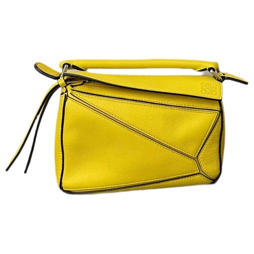 Puzzle leather handbag