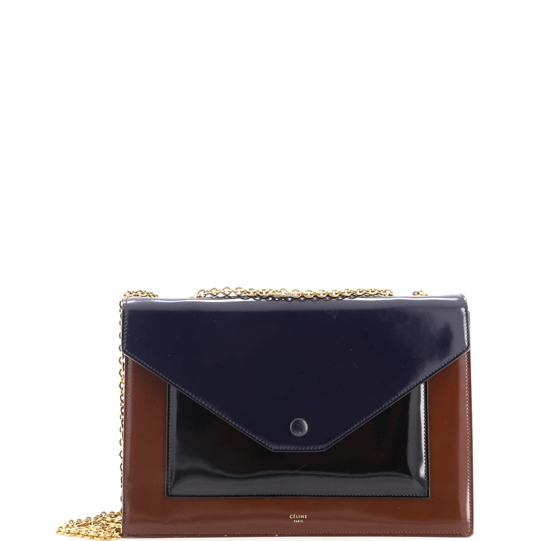Pocket Envelope Shoulder Bag Patent Medium