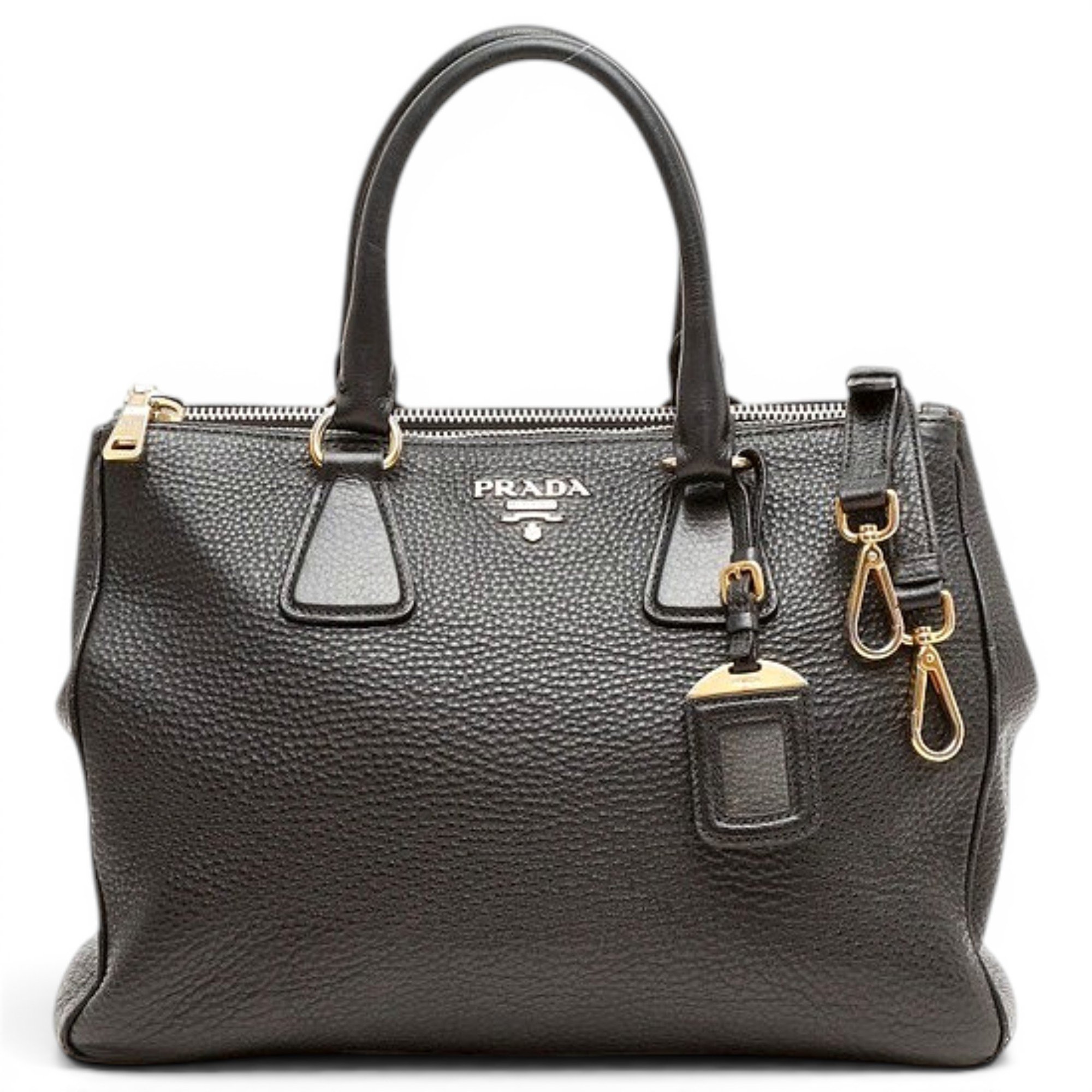 Double leather tote