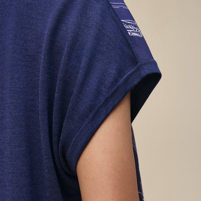 Bleu Abysse "Etriers Remix" Sleeveless Sweater