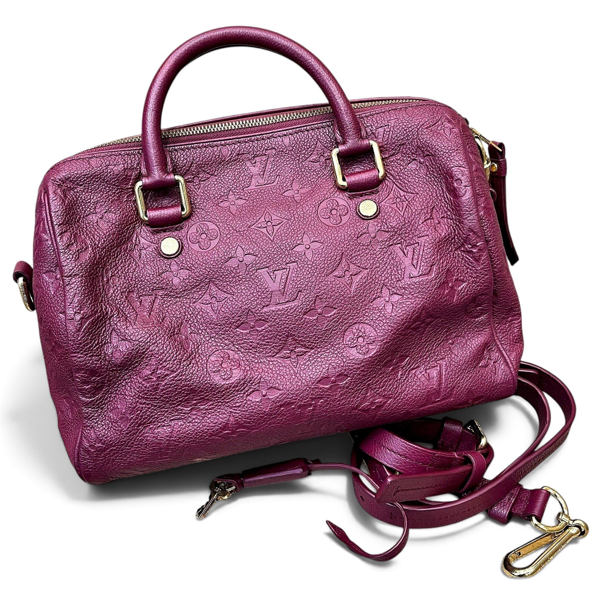 Speedy leather bag