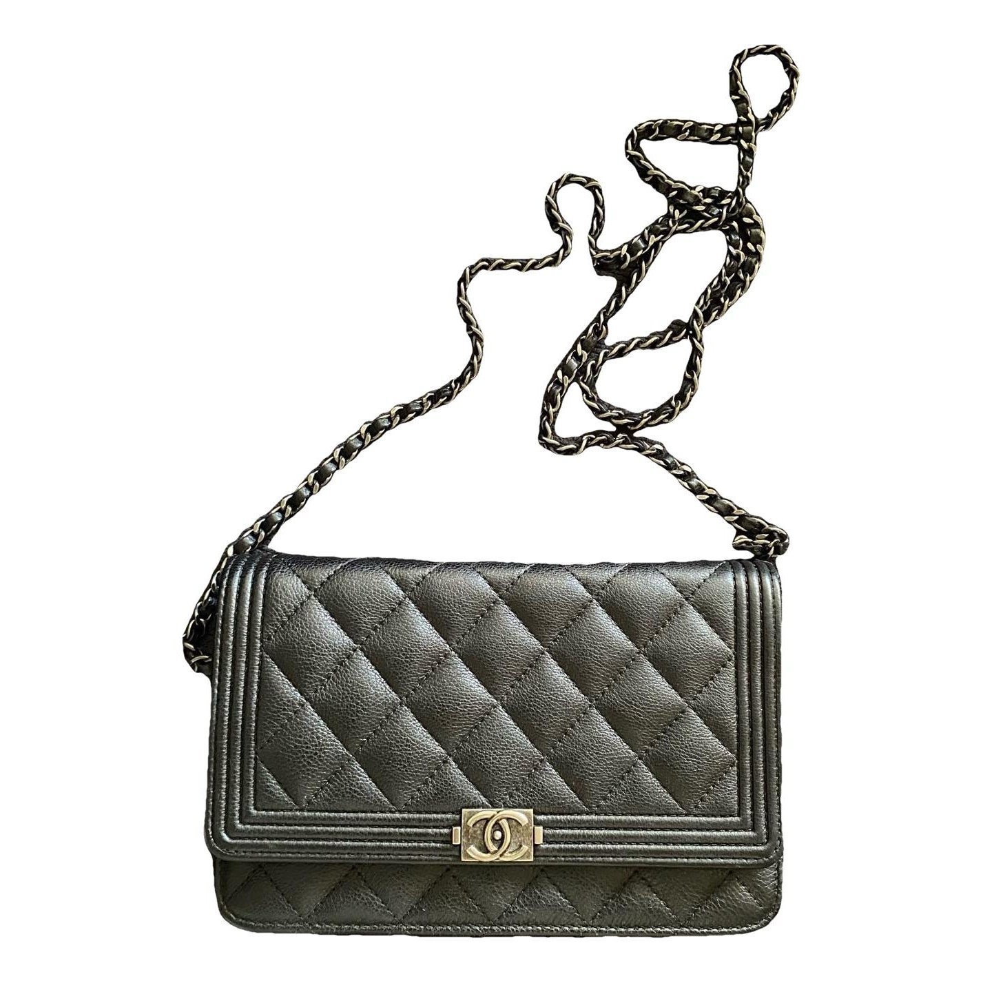 Wallet On Chain Boy leather handbag