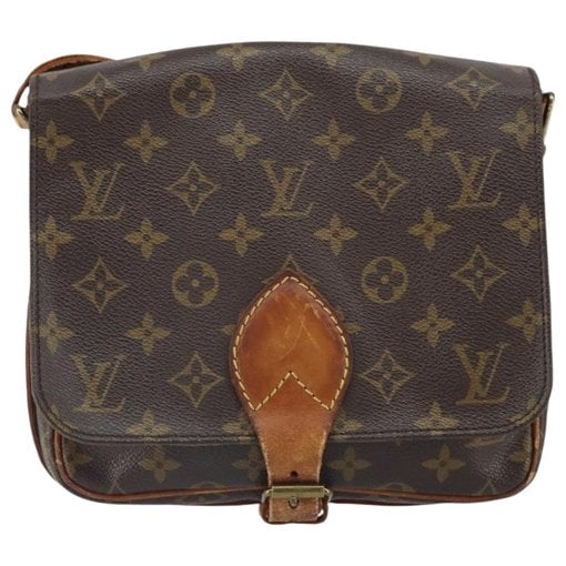 Cartouchière leather handbag