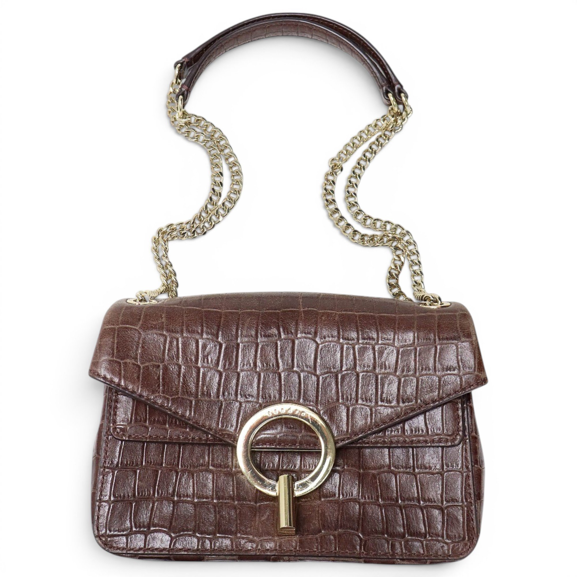 Yza leather handbag