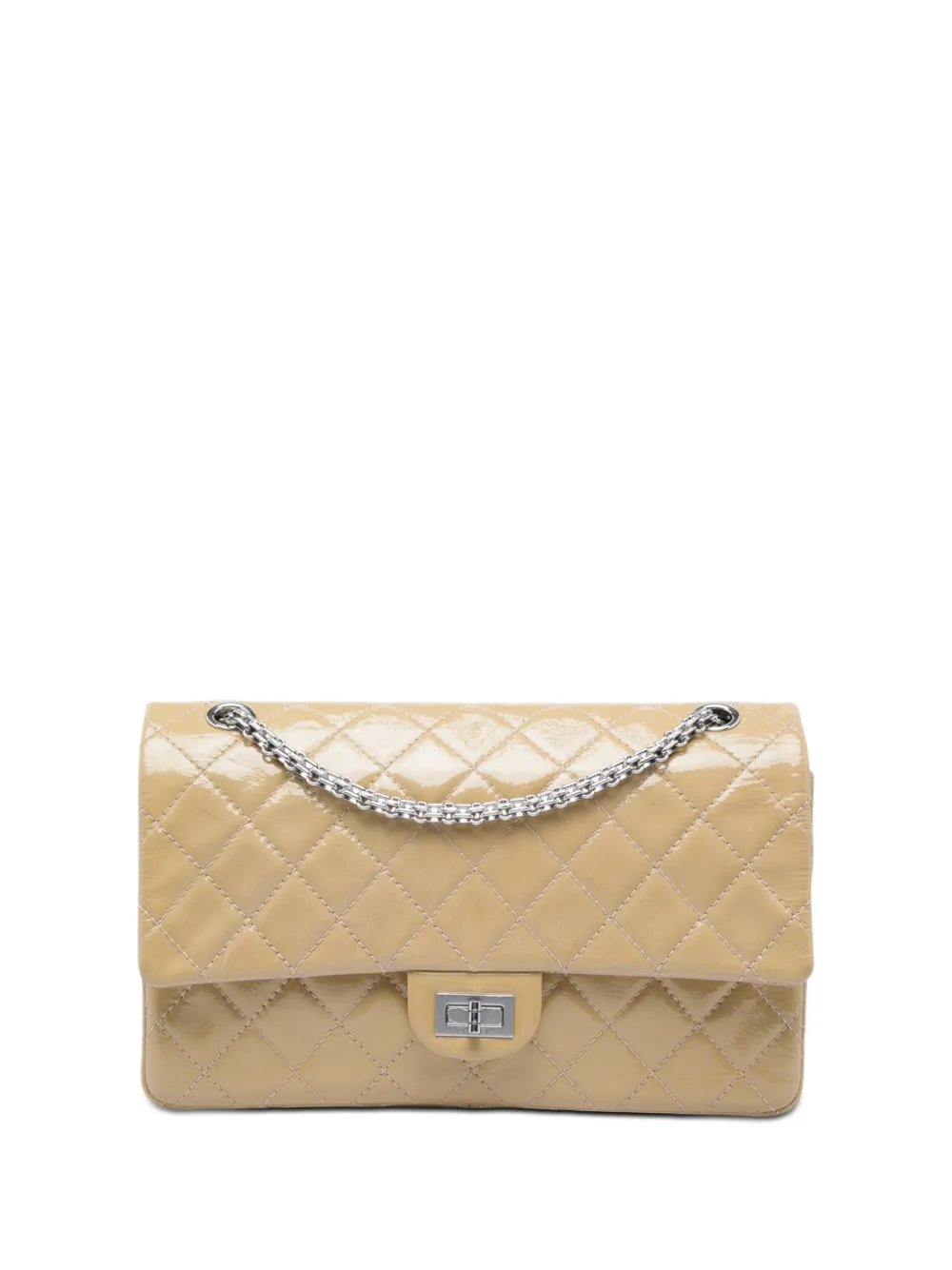 2014 Quilted Crinkled Patent Reissue 2.55 Double Flap 226 shoulder bag