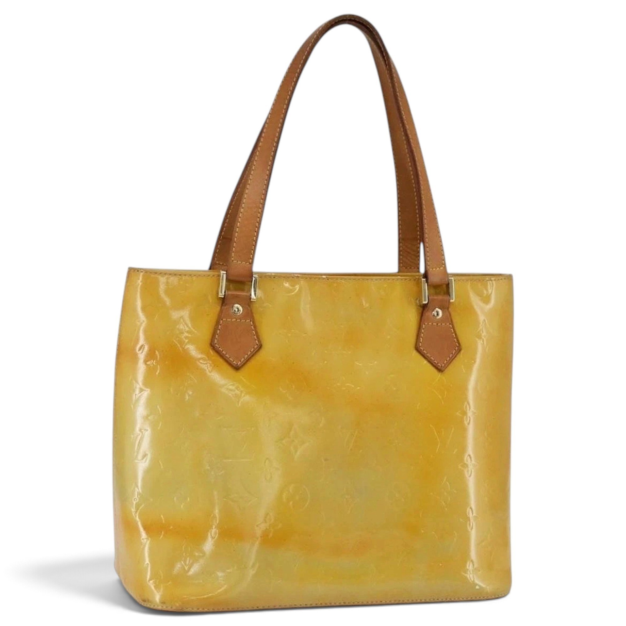 Patent leather handbag