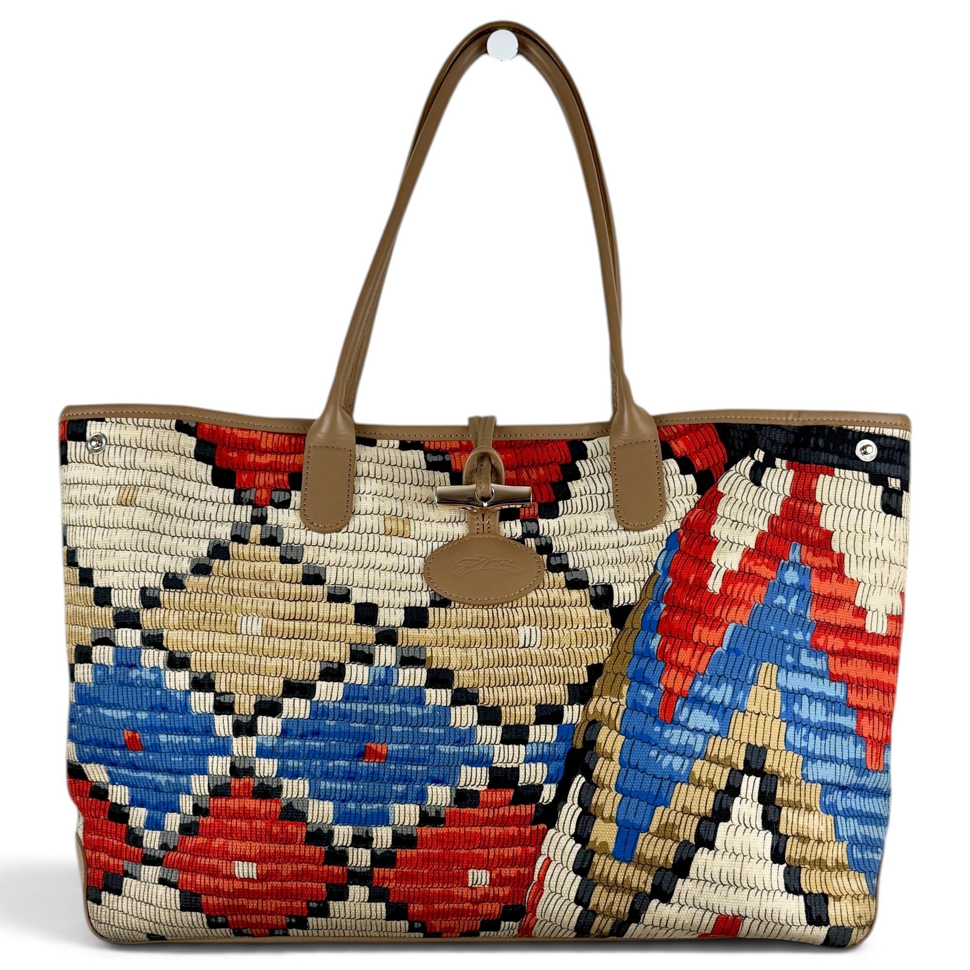 Longchamp Roseau cloth handbag