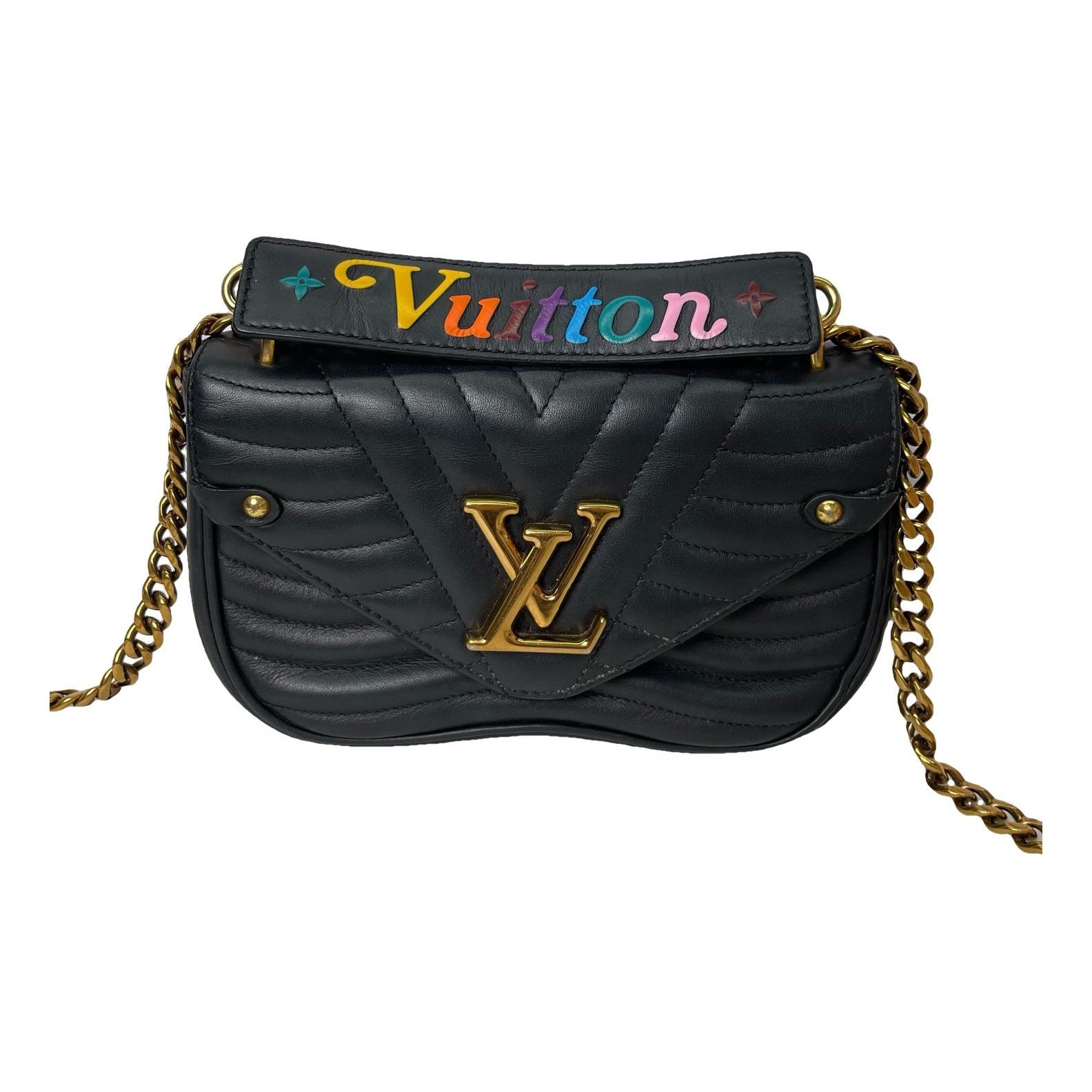 New Wave leather handbag