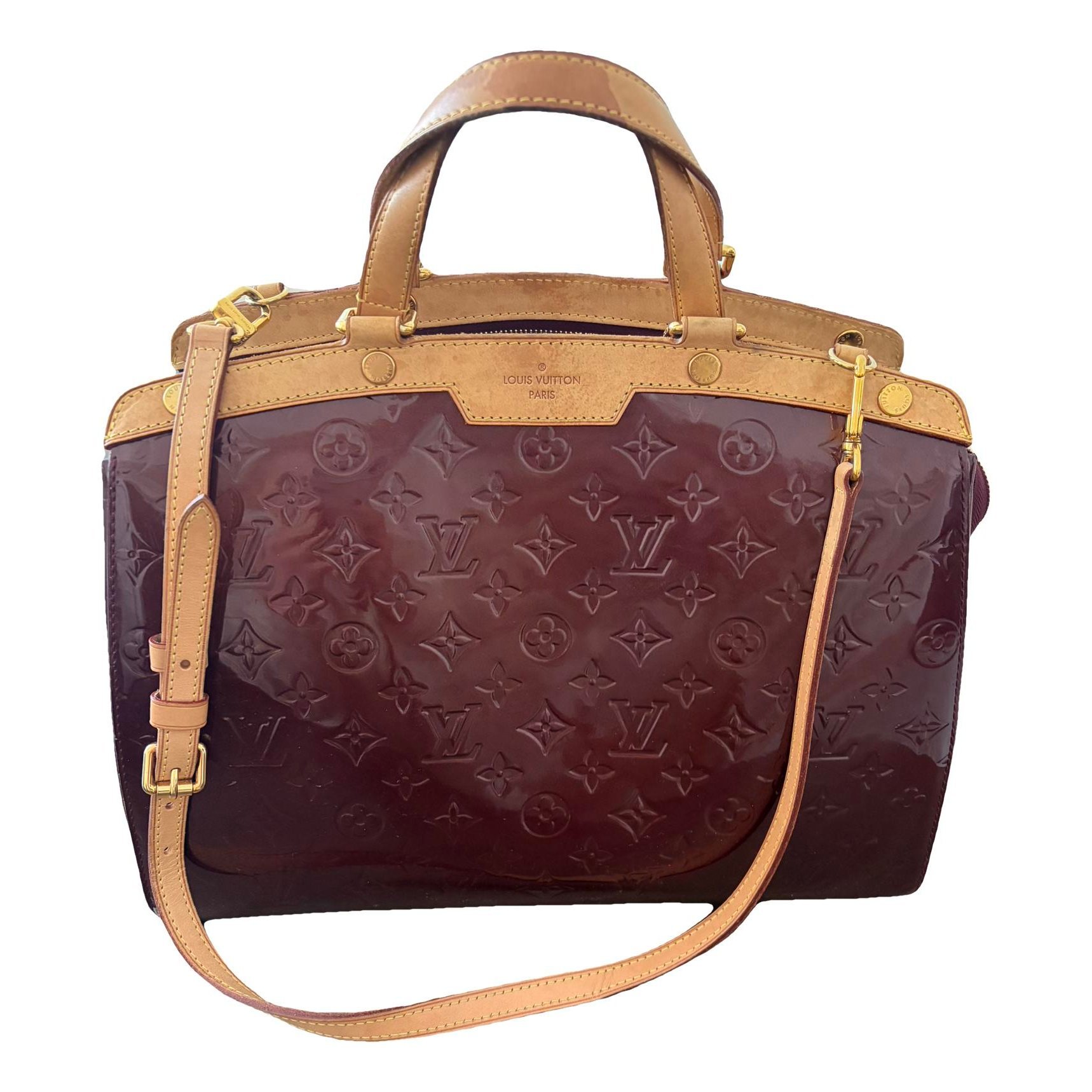 Bréa patent leather handbag