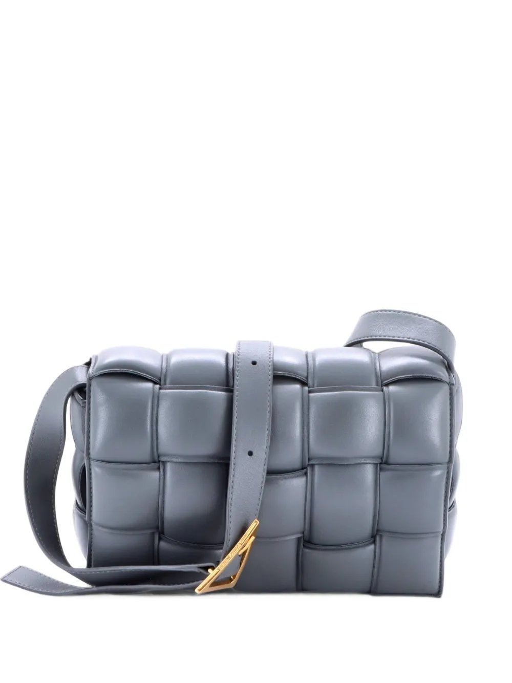 Cassette Padded Maxi Intrecciato Leather crossbody bag