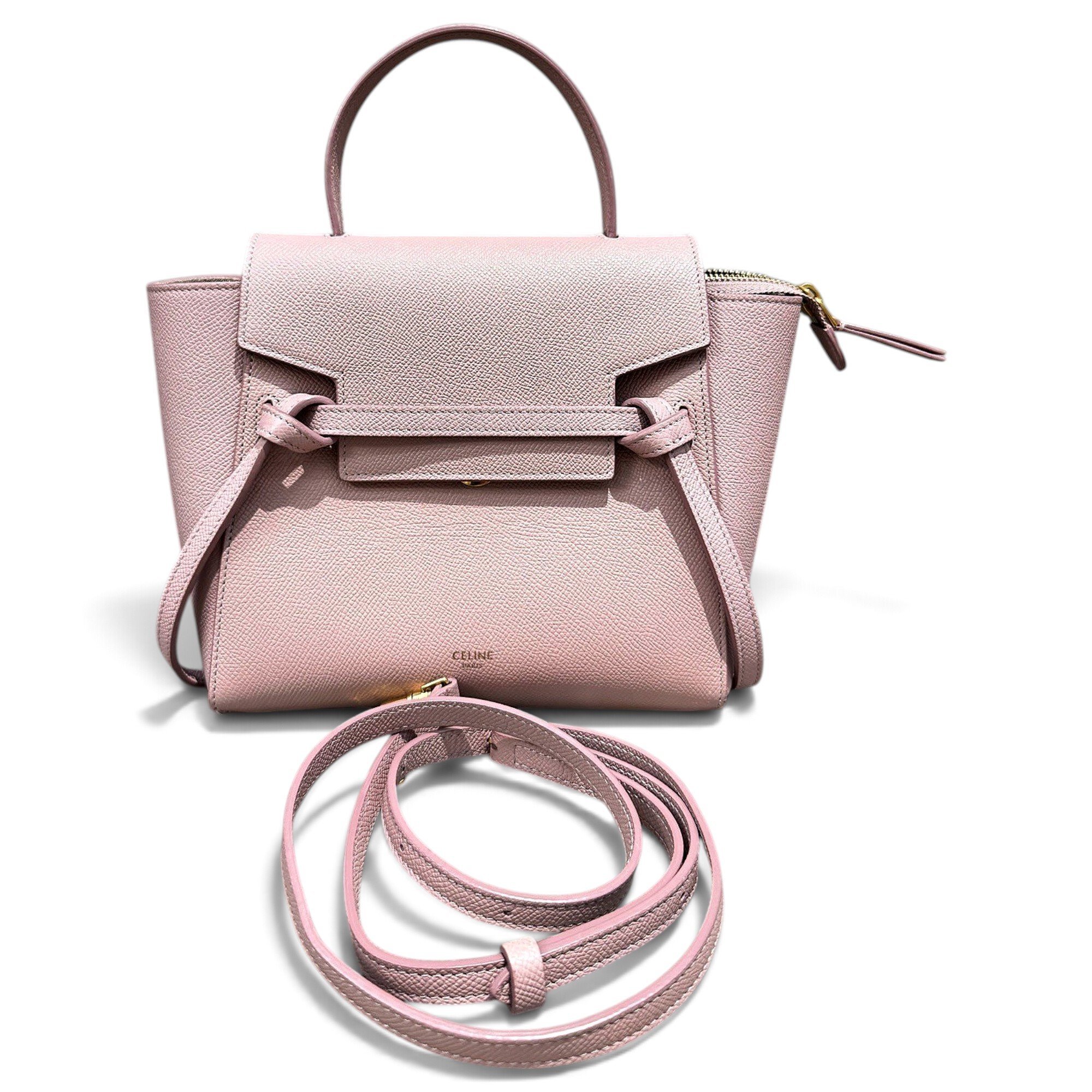Belt leather handbag