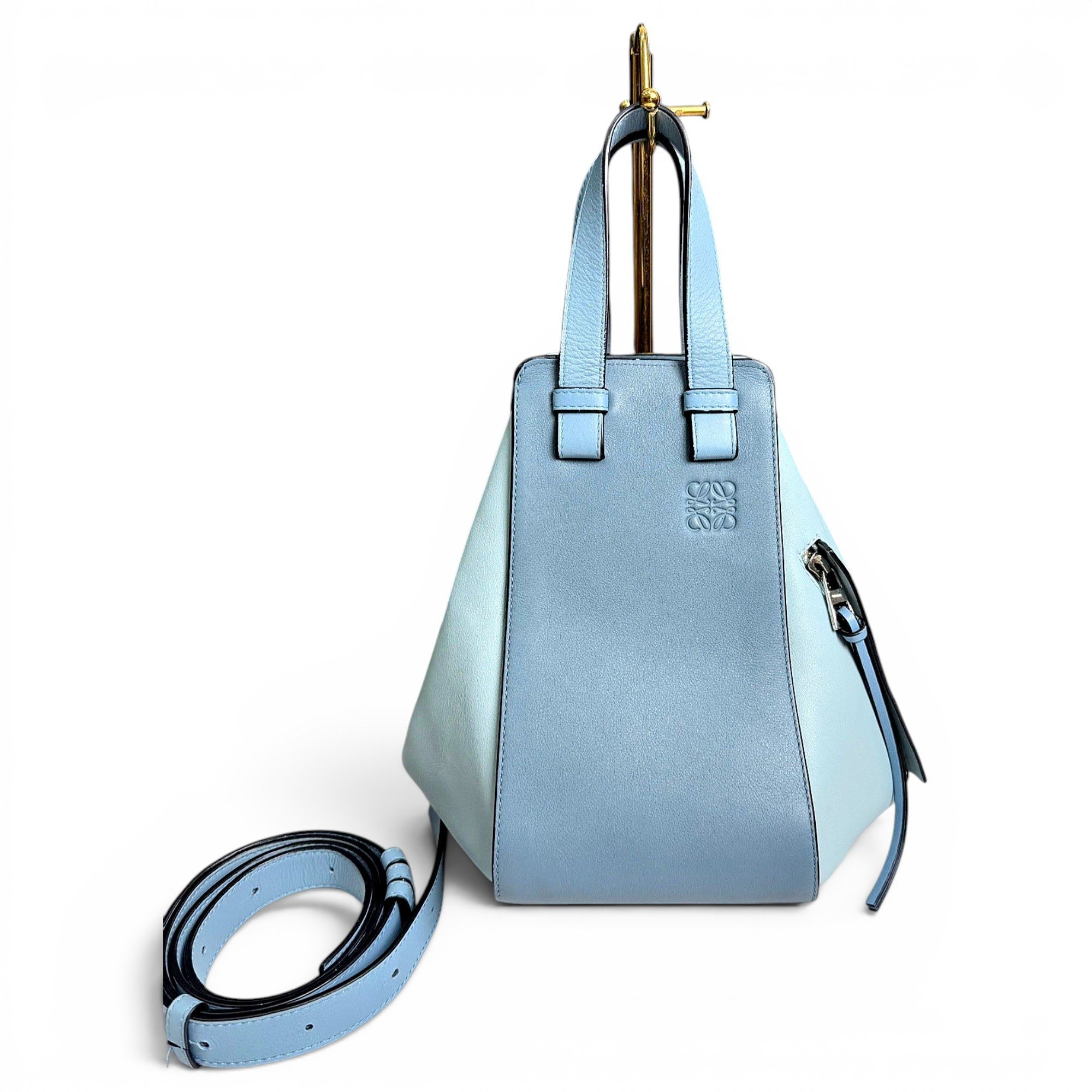 Hammock leather handbag