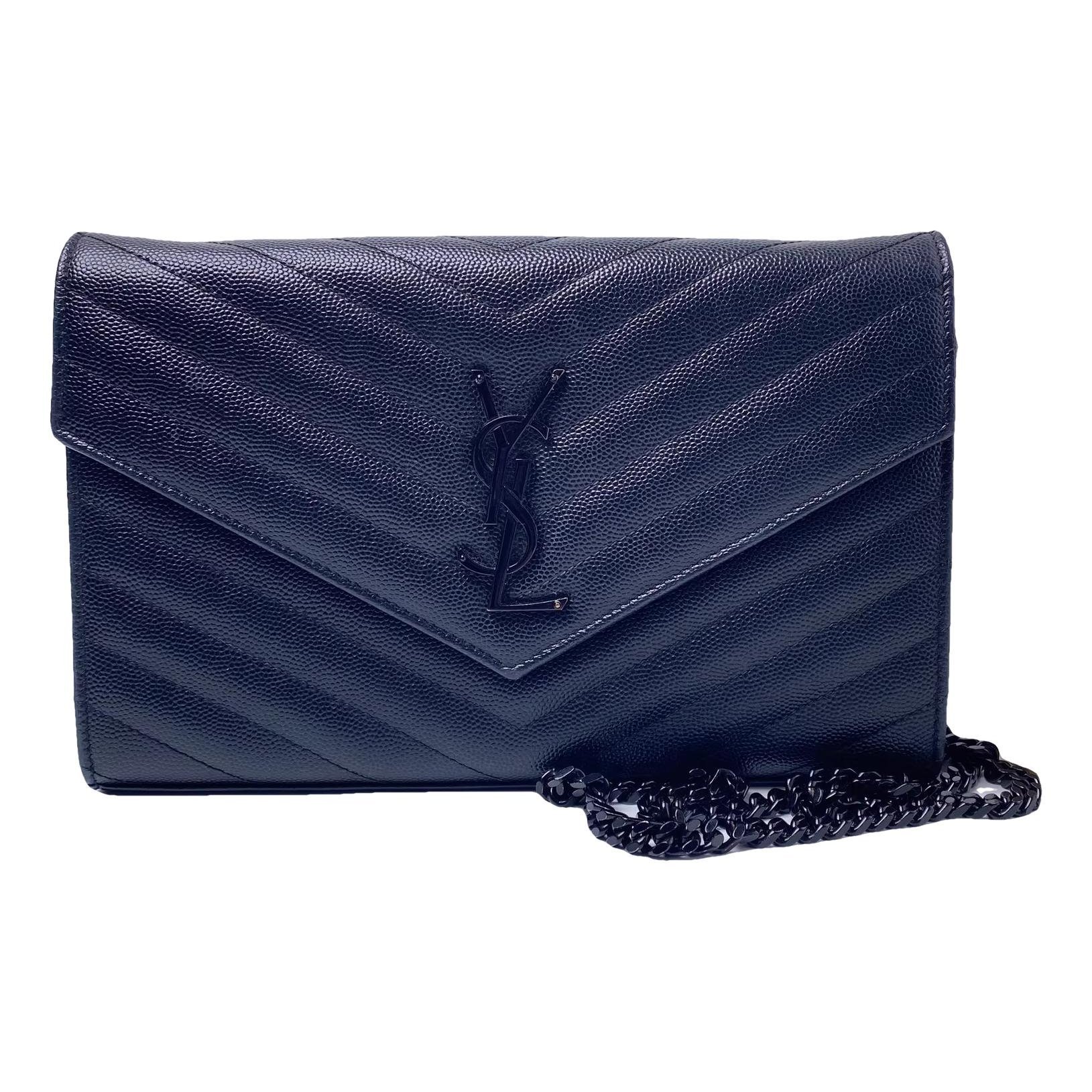 Portefeuille enveloppe leather handbag