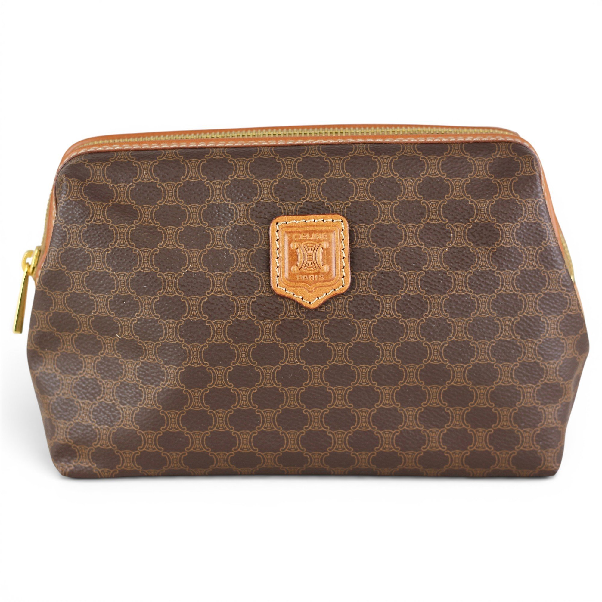 Leather vanity case