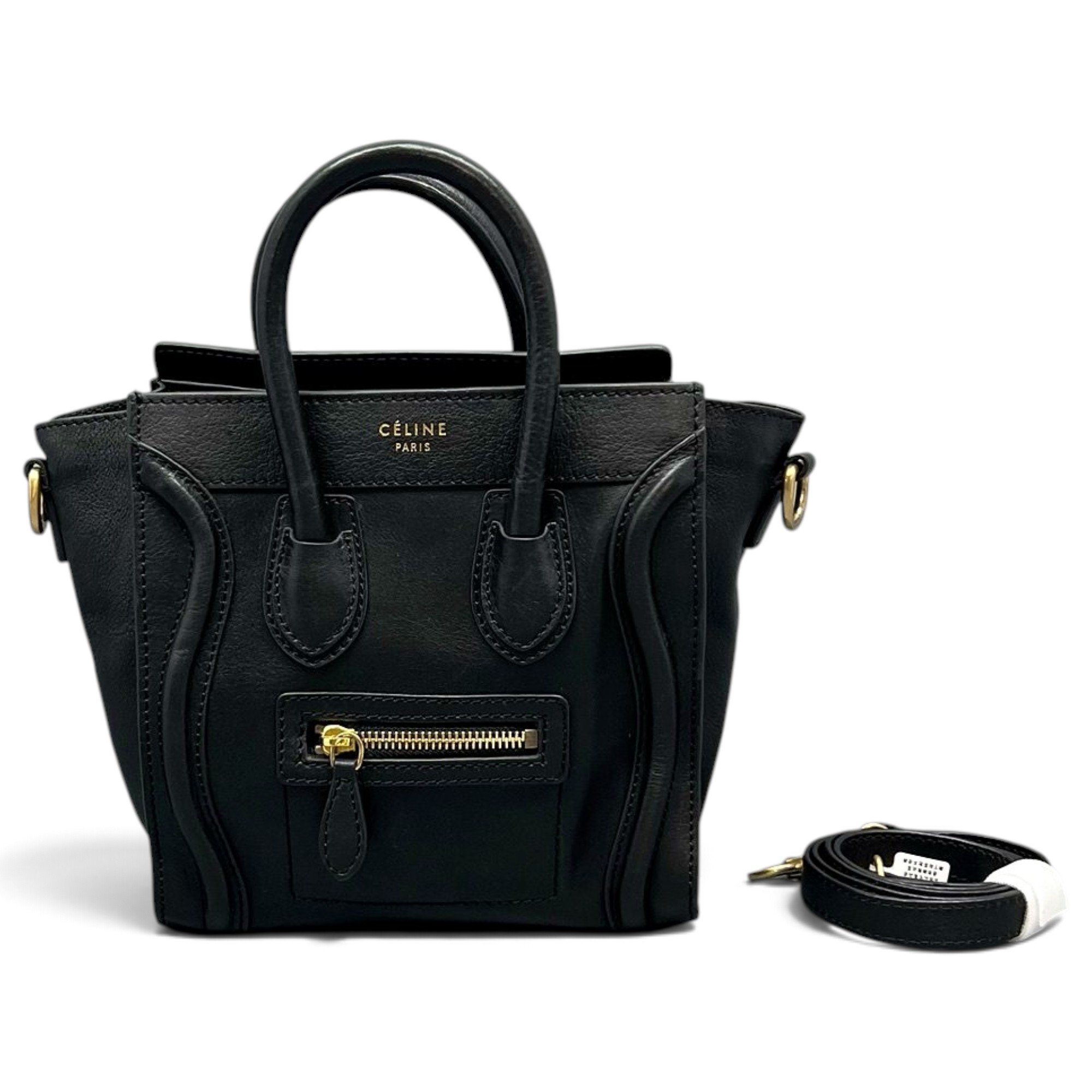 Nano Luggage leather crossbody bag