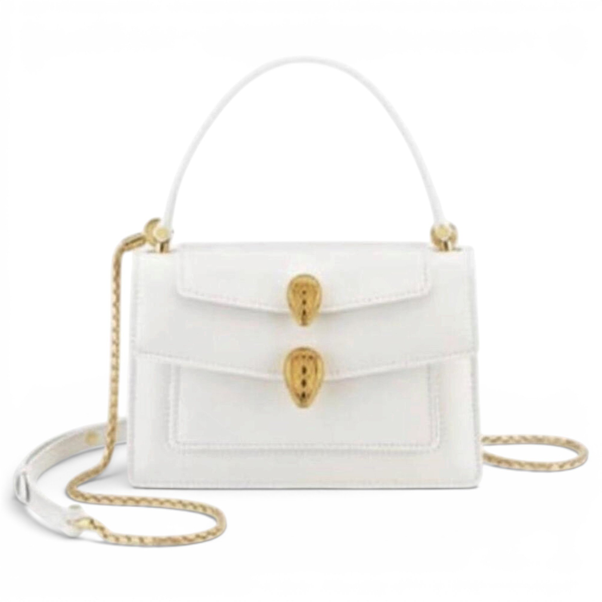Serpenti leather handbag