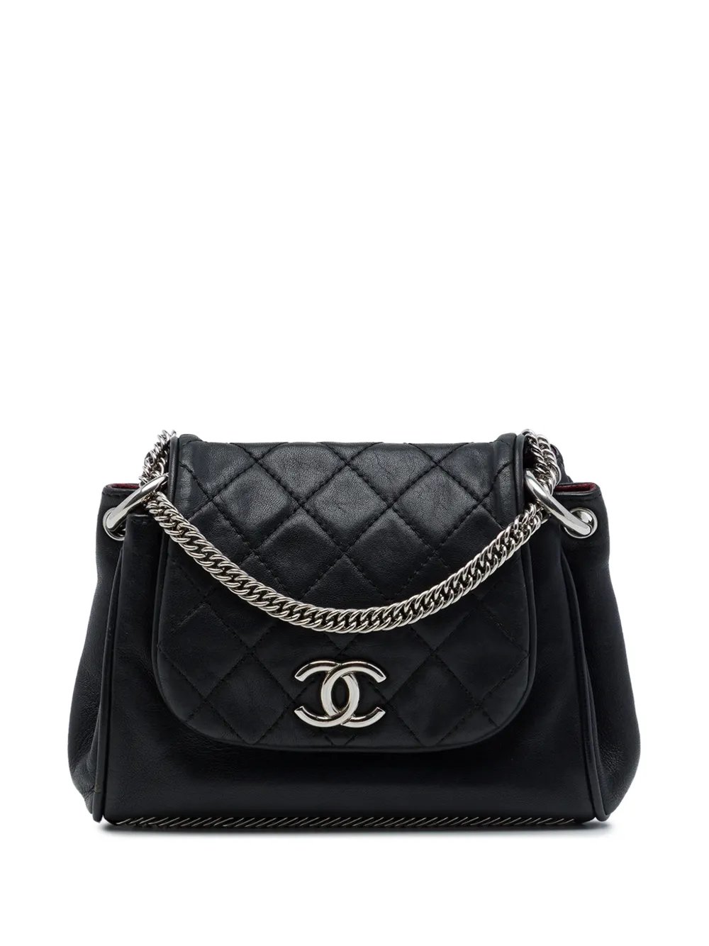 2008-2009 CC Quilted Lambskin Bijoux Chain Accordion Flap shoulder bag
