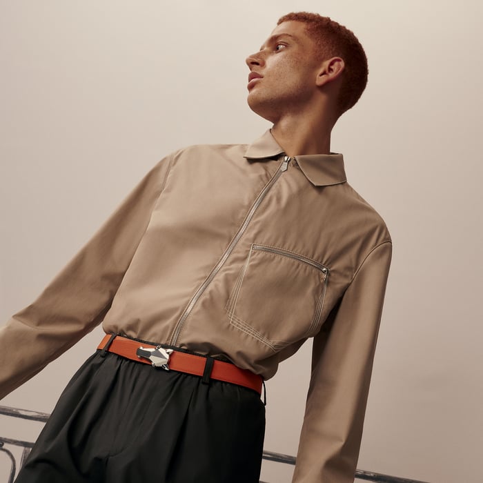 Destrier Belt Buckle & Reversible Leather Strap 32 MM