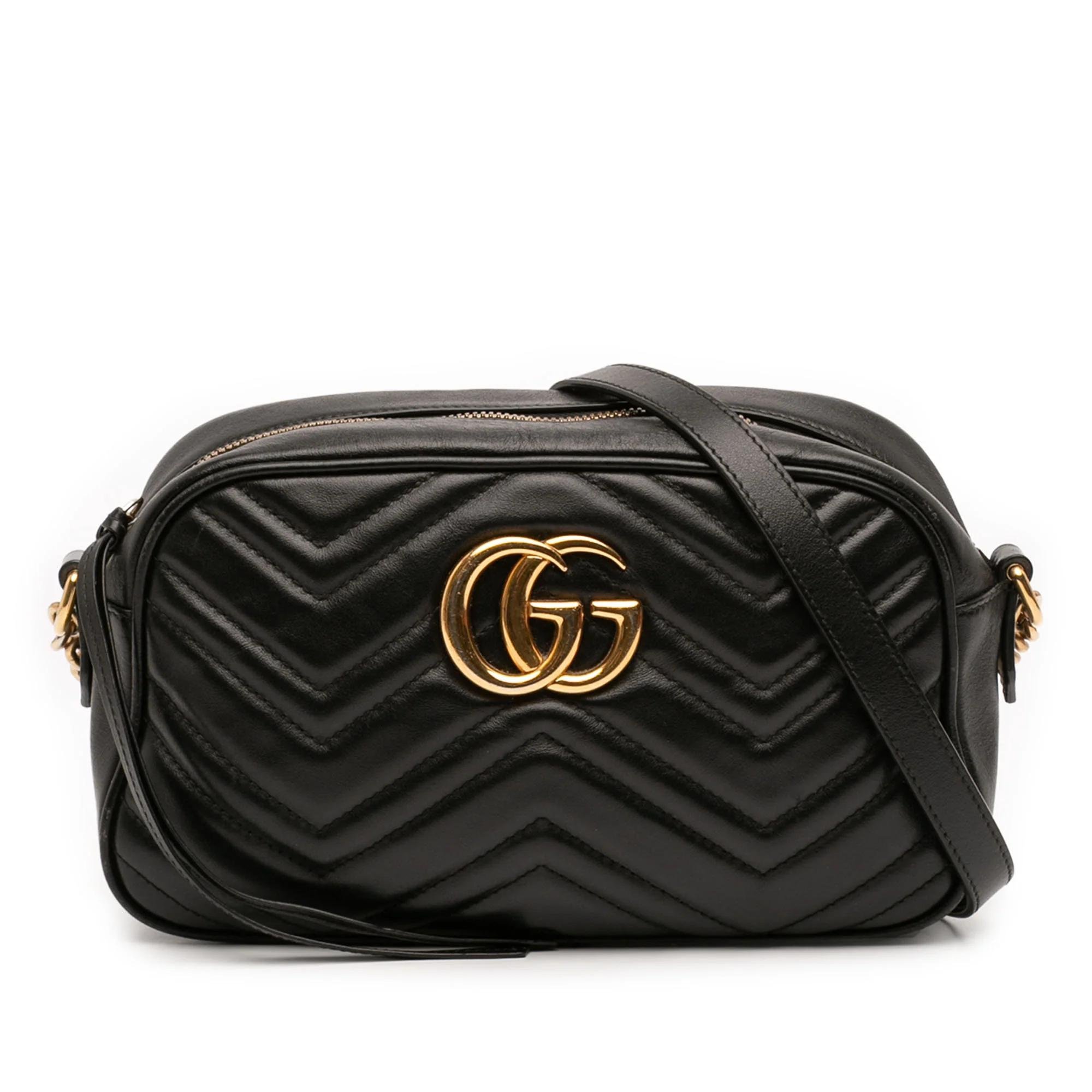 GG Marmont pony-style calfskin crossbody bag