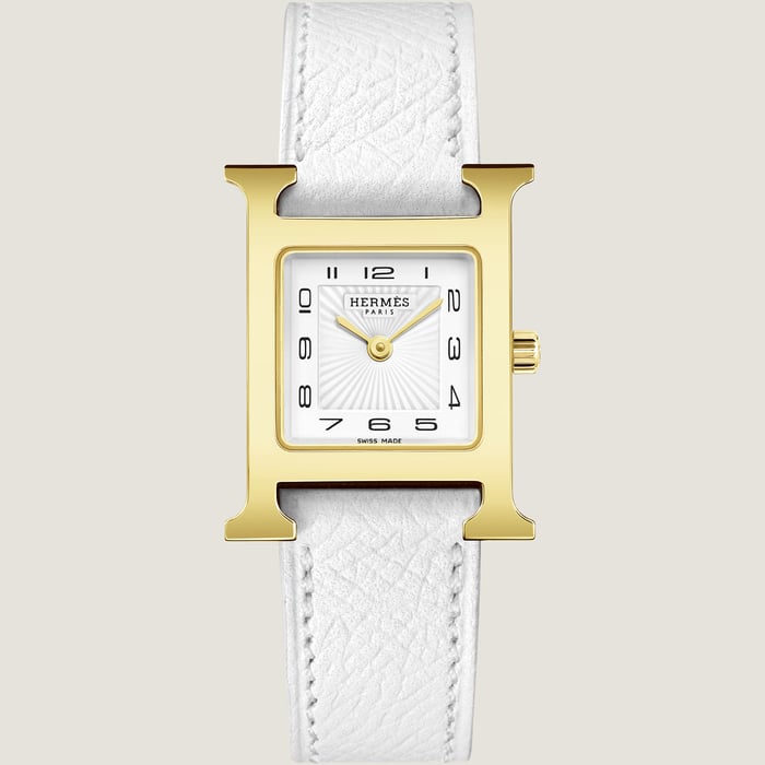 Blanc Heure H Small Model 25 MM Single Tour Watch Strap
