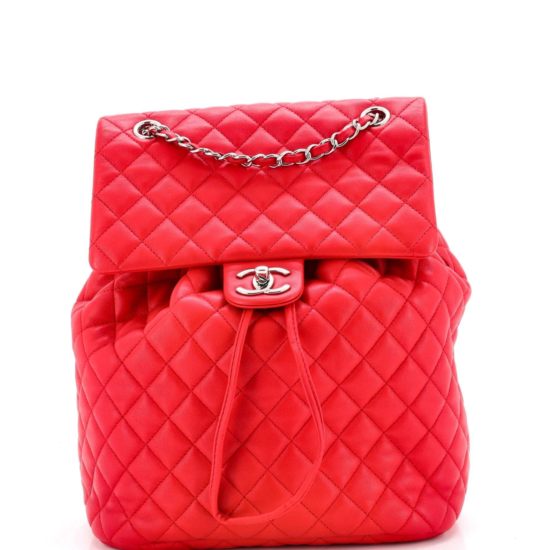 Leather backpack