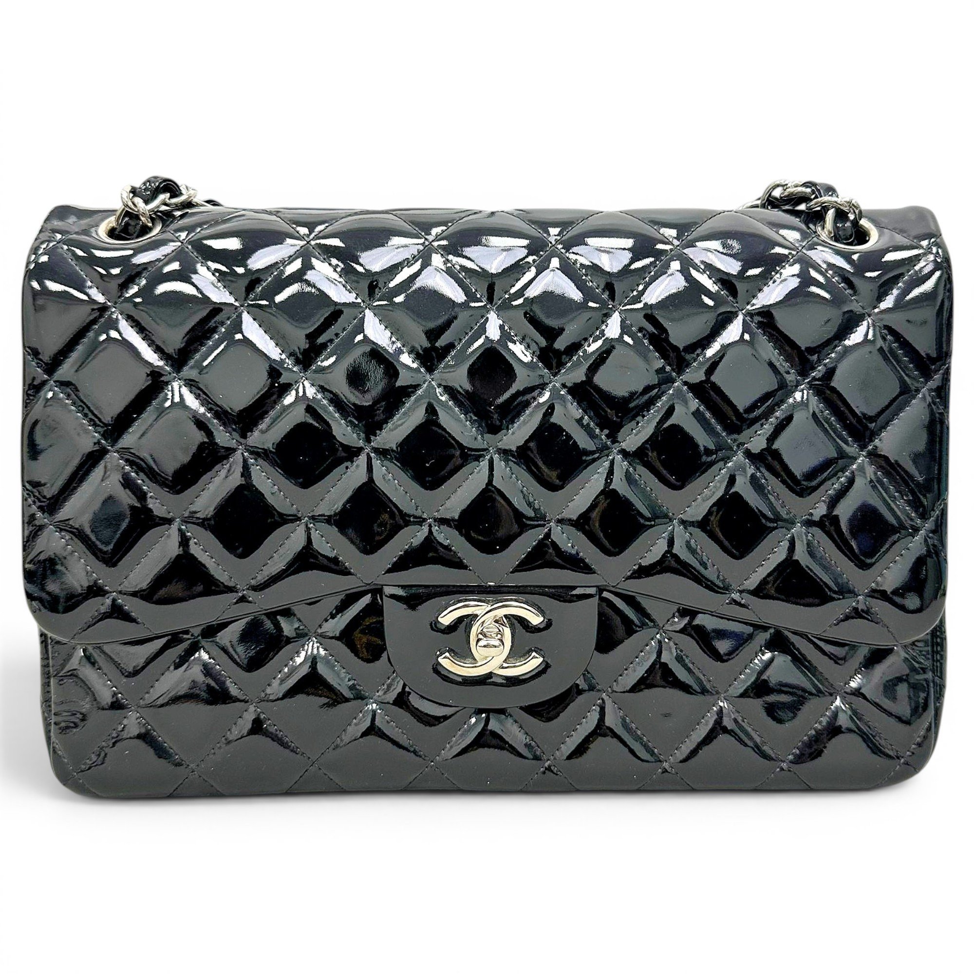 Timeless/Classique patent leather handbag