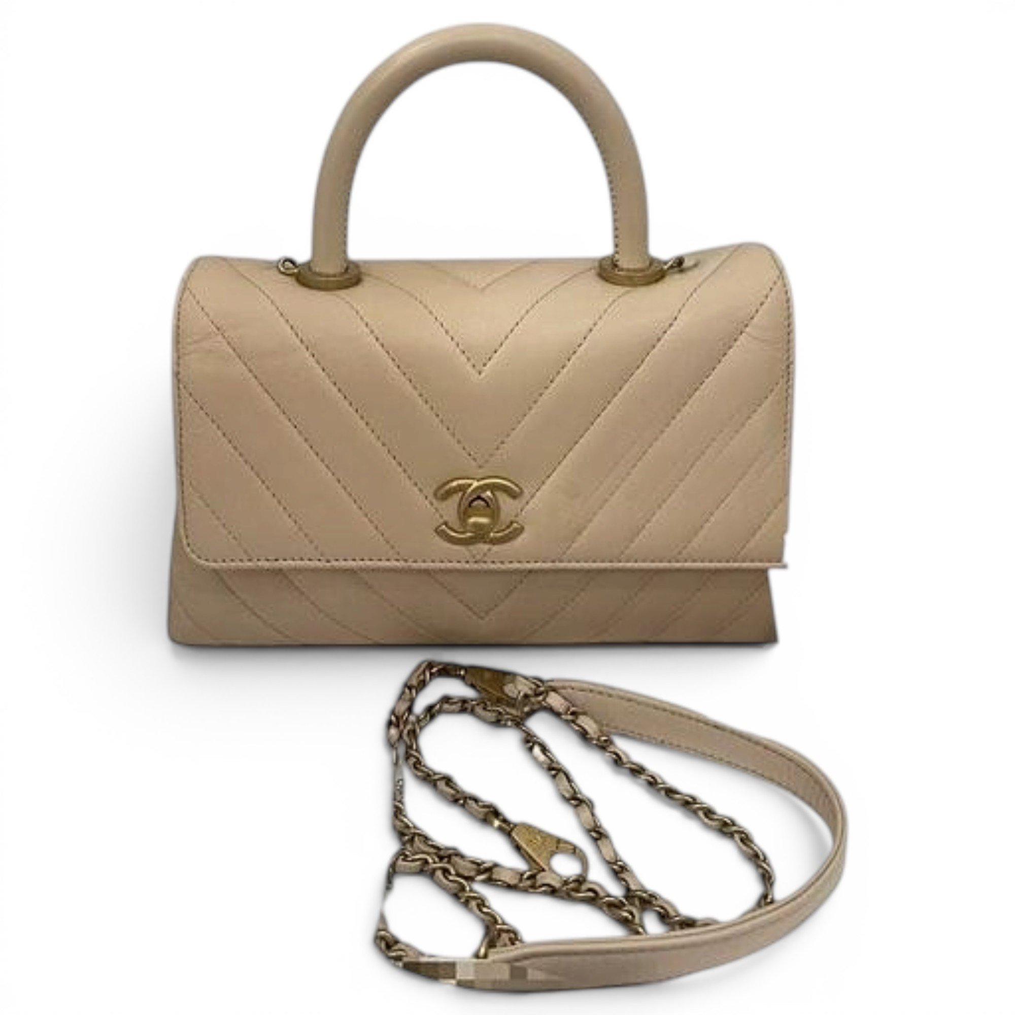 Coco Handle leather handbag