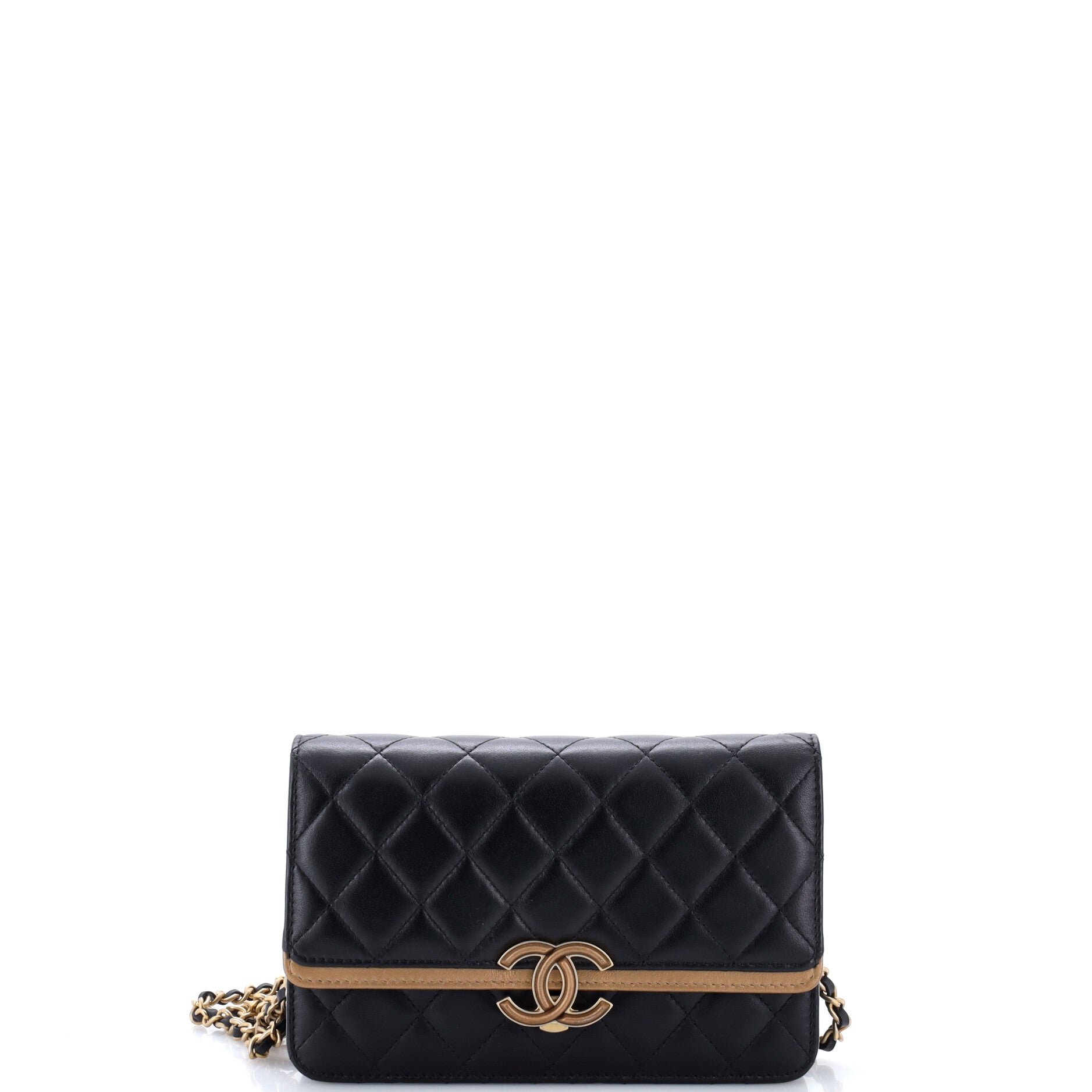 CC Chic Wallet on Chain Quilted Lambskin