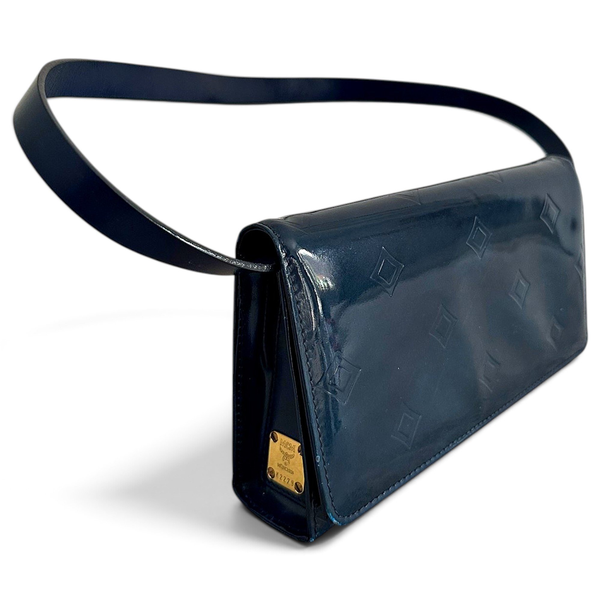 Patent leather handbag