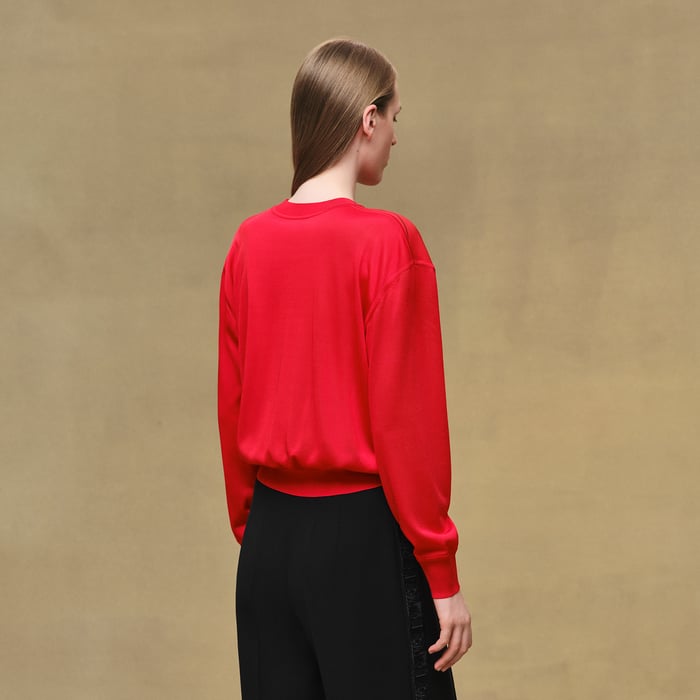 Rouge Amazone "Ferronnerie Remix" Long-sleeve Twillaine Sweater