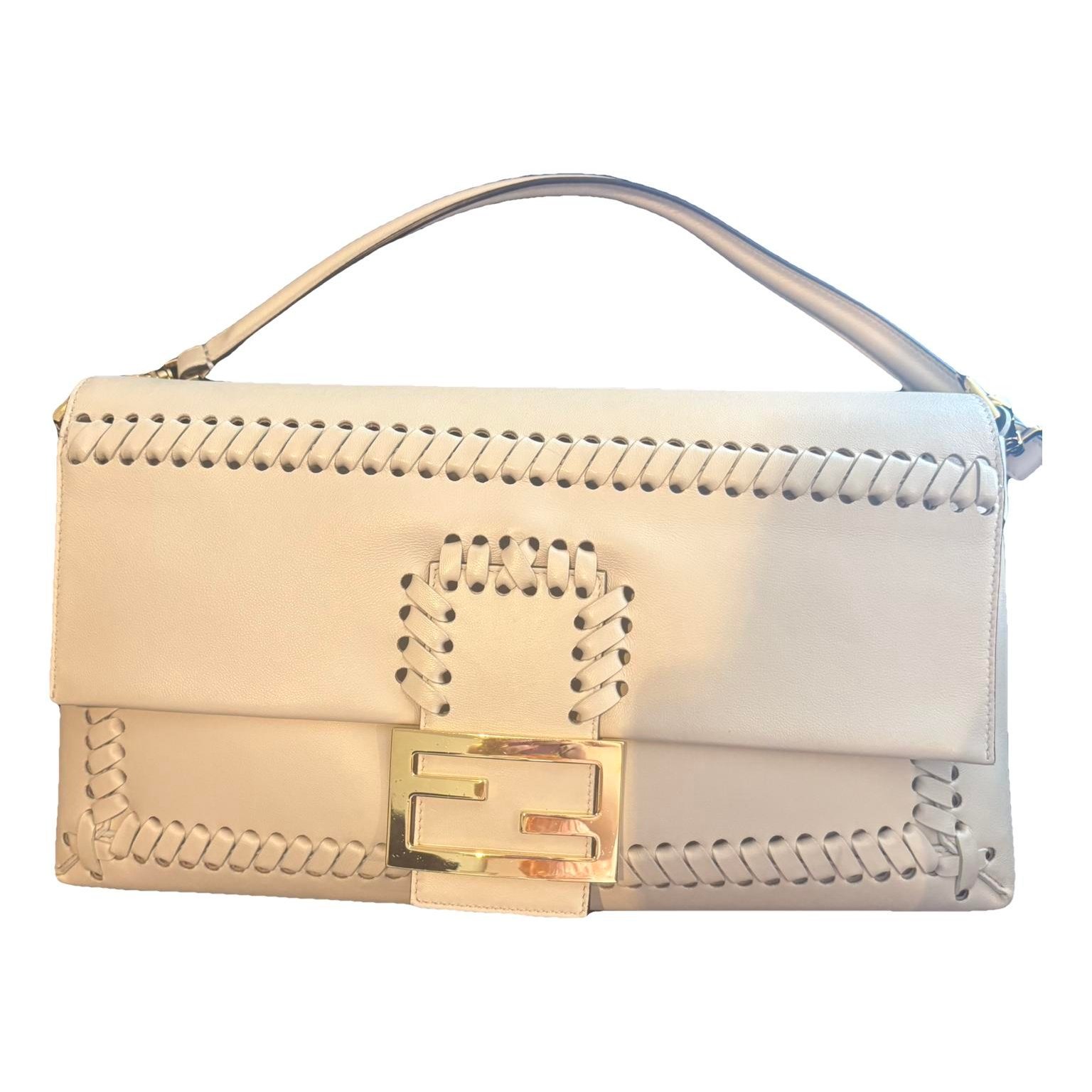 Baguette leather handbag