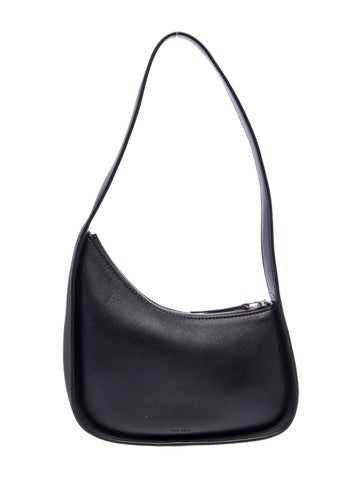 The Row Leather Half Moon leather shoulder bag