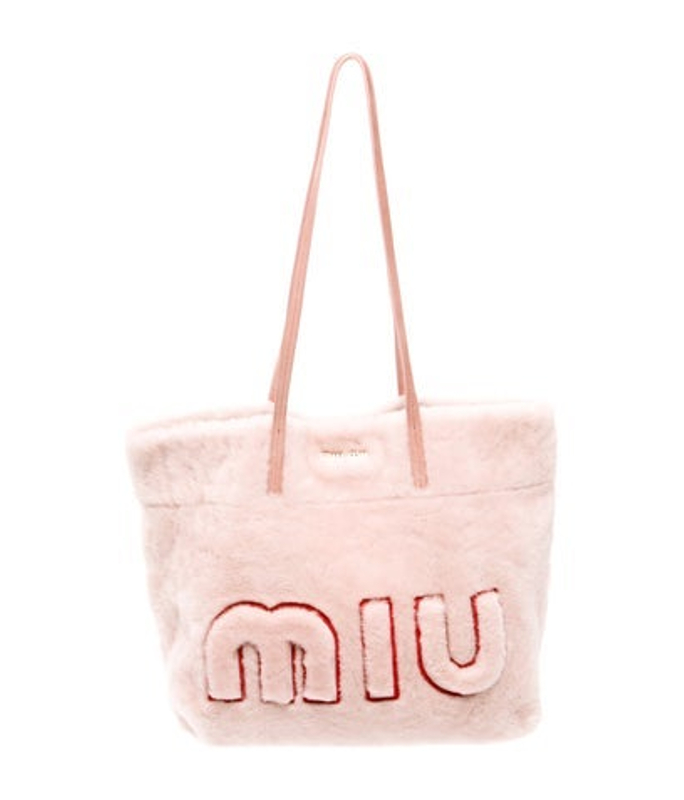 Miu Miu Miu Shearling Shoulder Bag