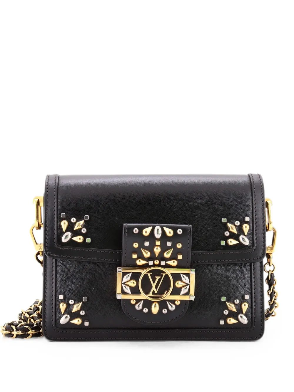 Dauphine Studded Leather Mini shoulder bag