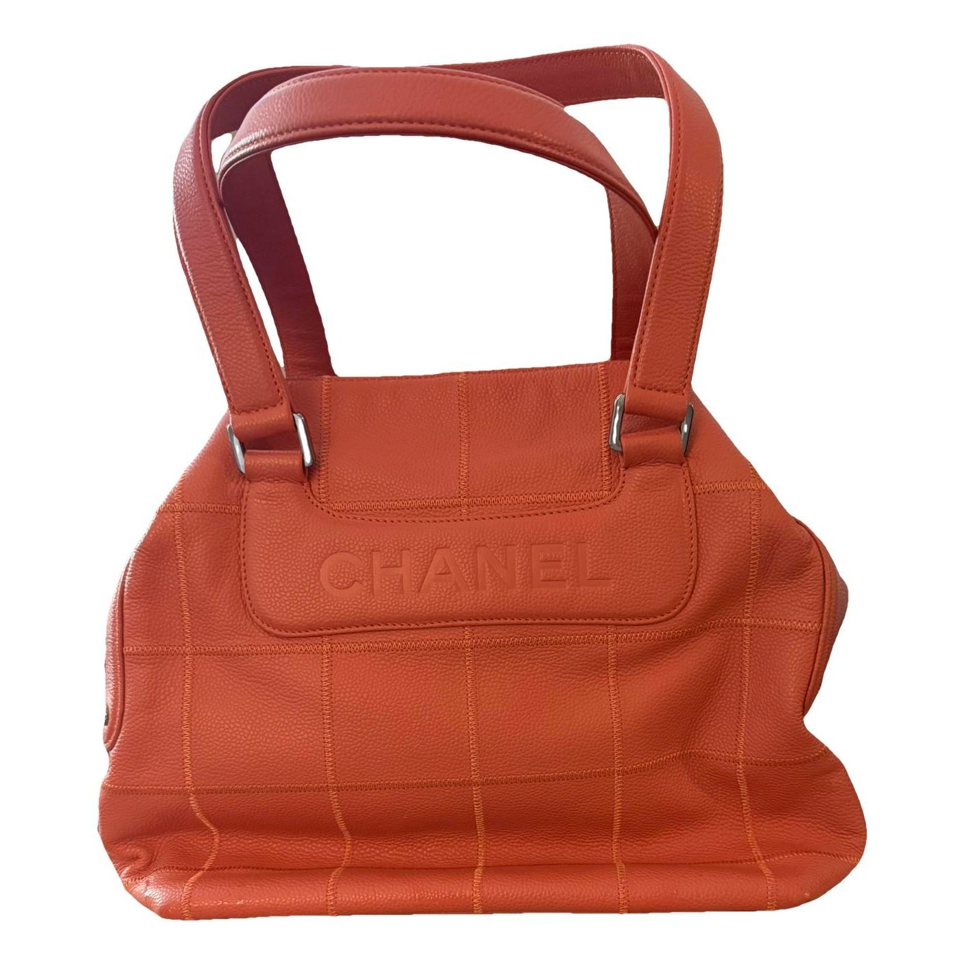 Statement leather handbag