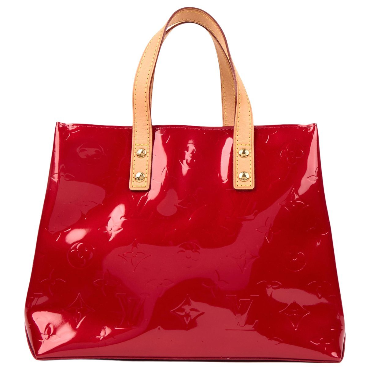 Reade patent leather handbag