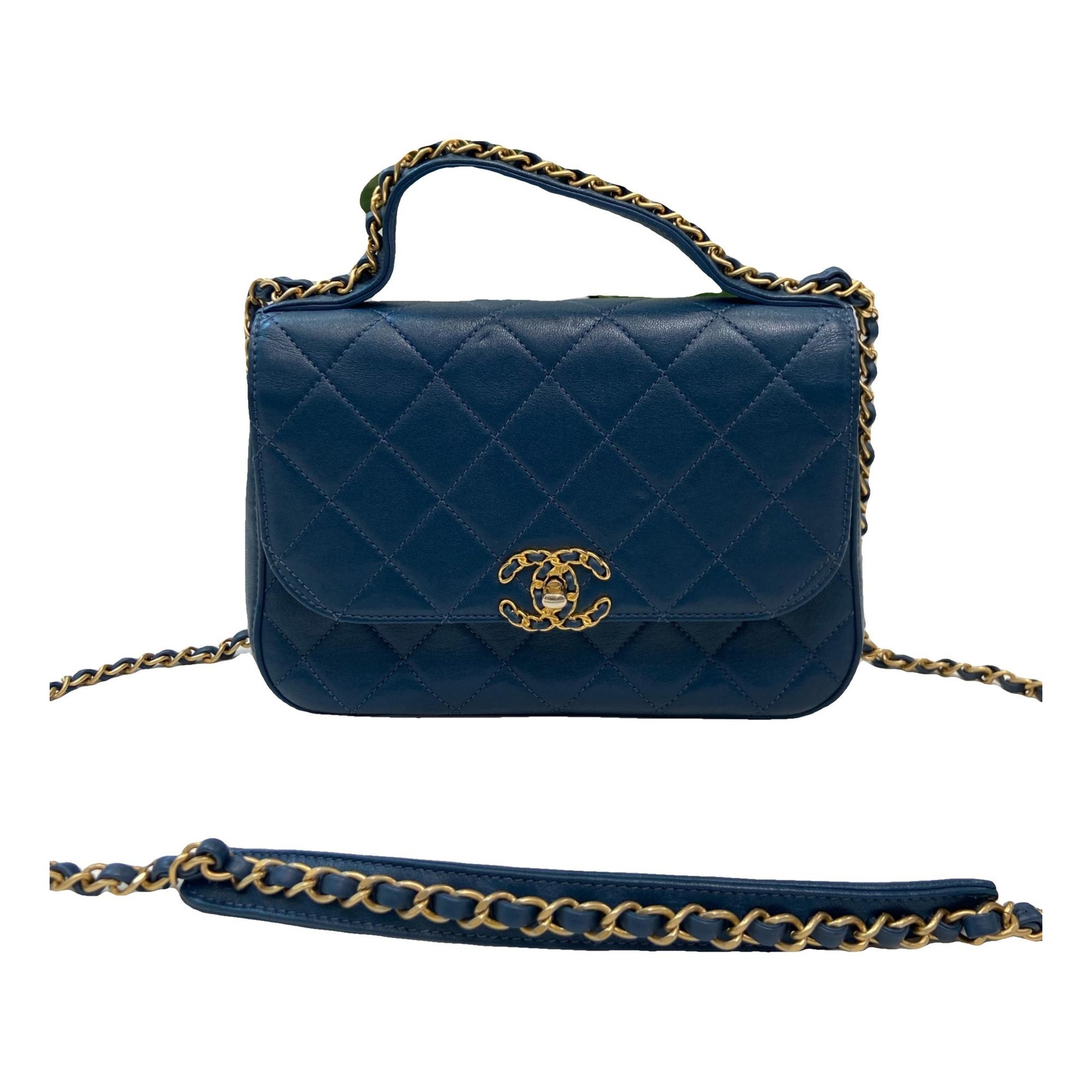 Chain Infinity leather handbag