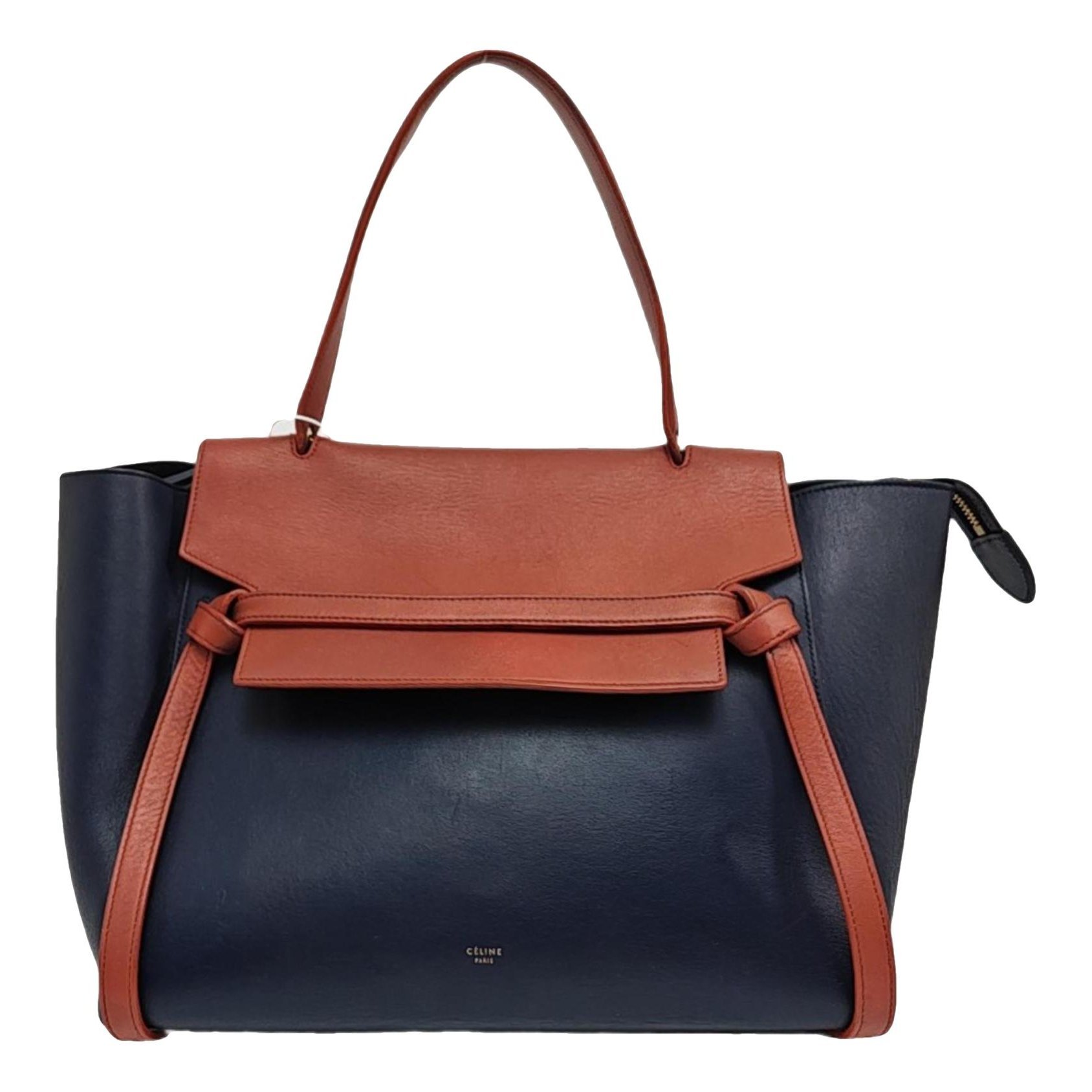 Belt leather handbag