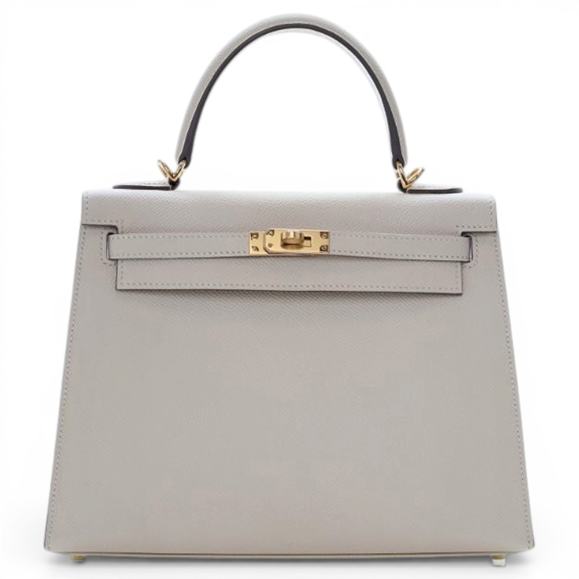 Hermes Kelly 25 Handbag Craie Epsom Leather 2020