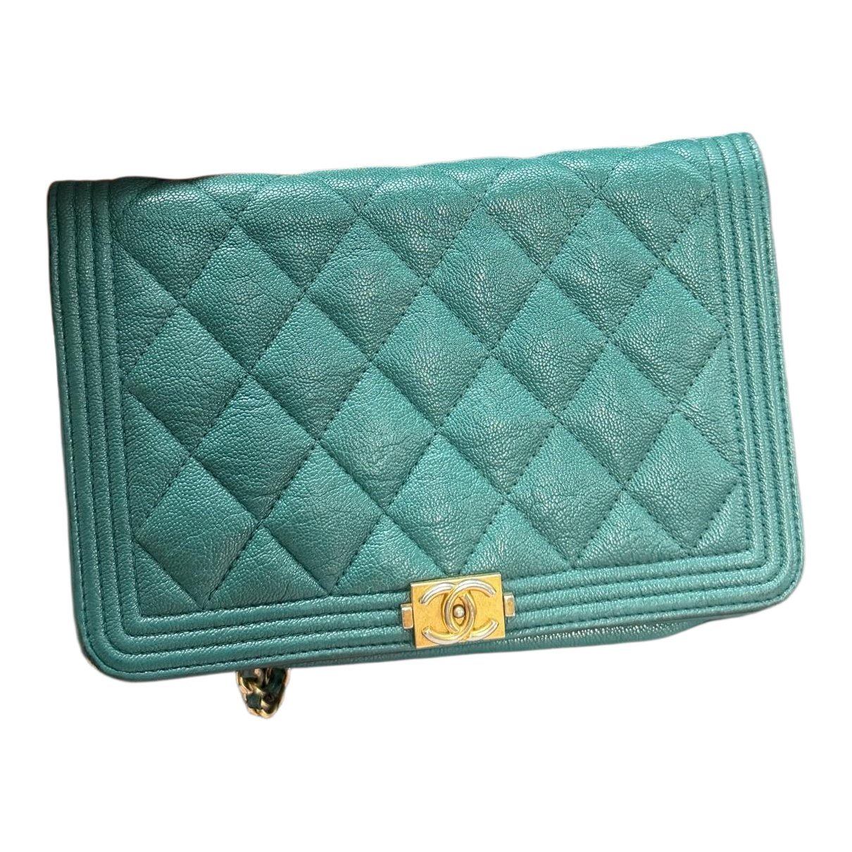 Wallet On Chain Boy leather crossbody bag