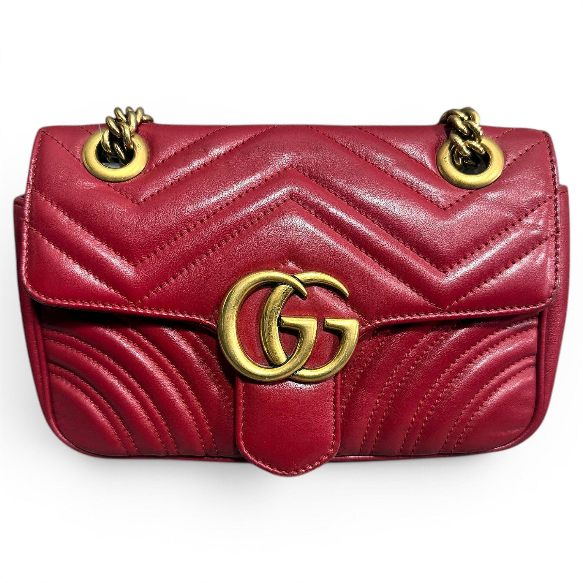 GG Marmont Flap leather handbag