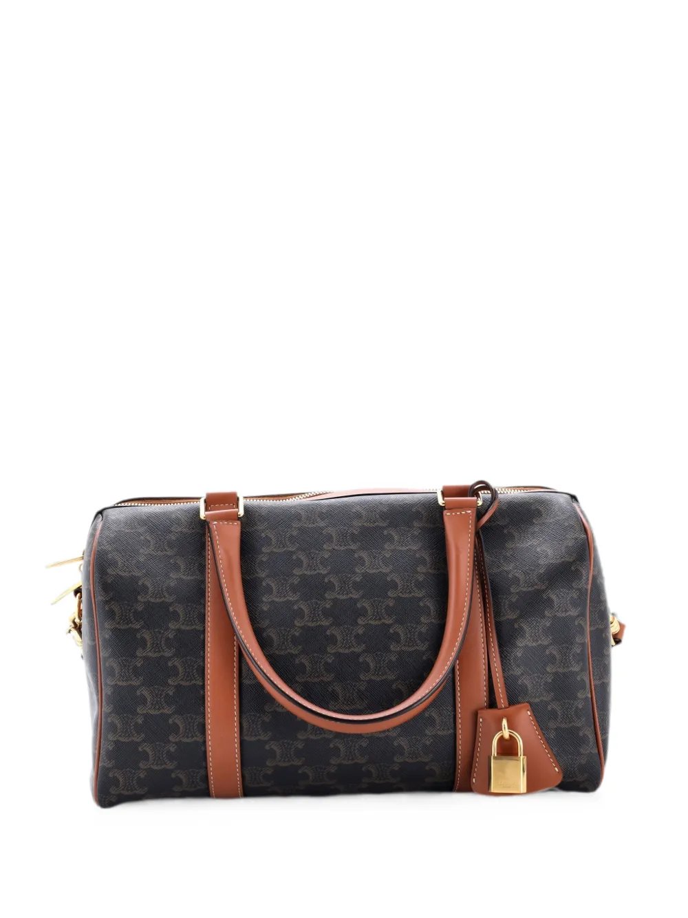 Boston Bag Triomphe Coated Canvas Large handbag